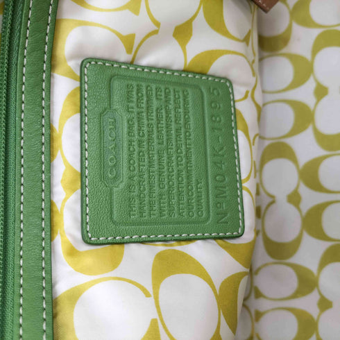 コーチ COACH ハンプトンズ ウィークエンド トートバッグ 内側 シグネチャー ロゴ モノグラム レディース