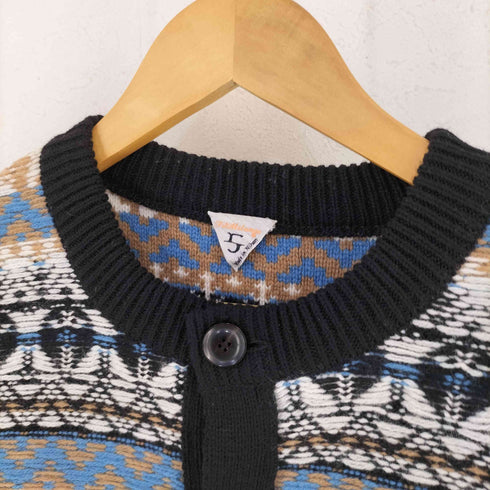 フィルメランジェ FilMelange 総柄 ウール カーディガン メンズ 5