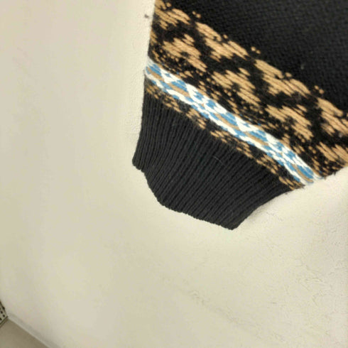 フィルメランジェ FilMelange 総柄 ウール カーディガン メンズ 5