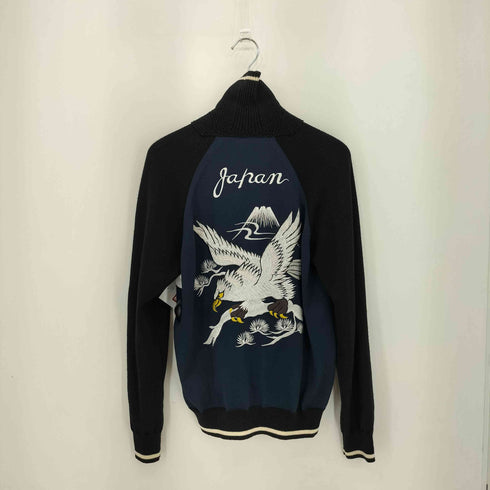 ジュンヤワタナベコムデギャルソンマン JUNYA WATANABE COMME des GARCONS MAN 17SS ウール エステル 天竺 イーグル刺繍 ニット地 スカジャン メンズ JPN:S