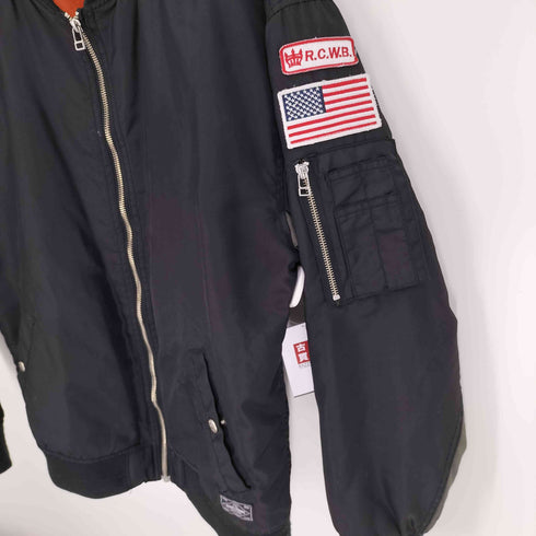 ロデオクラウンズワイドボウル RCWB/RODEO CROWNS WIDE BOWL 星条旗 フラッグ ワッペン MA-1 ブルゾン メンズ JPN:L