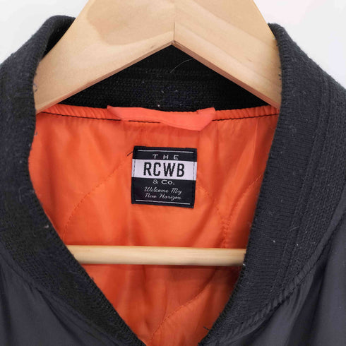 ロデオクラウンズワイドボウル RCWB/RODEO CROWNS WIDE BOWL 星条旗 フラッグ ワッペン MA-1 ブルゾン メンズ JPN:L