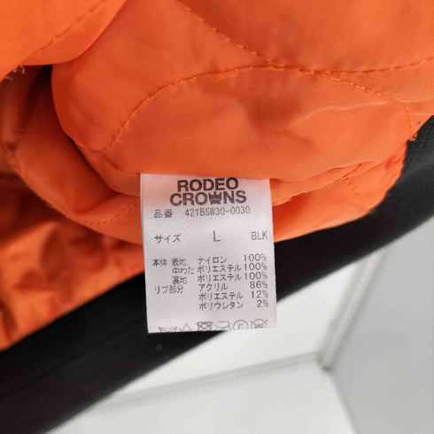 ロデオクラウンズワイドボウル RCWB/RODEO CROWNS WIDE BOWL 星条旗 フラッグ ワッペン MA-1 ブルゾン メンズ JPN:L