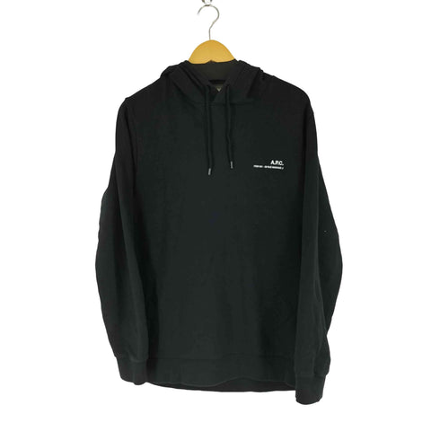 アーペーセー A.P.C. プリントロゴ プルオーバーフーディー メンズ L