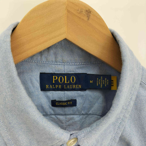 ポロバイラルフローレン Polo by RALPH LAUREN CLASSIC FIT クラシック フィット ポニー刺繍 B.D. S/S オックスフォード シャツ メンズ import:M
