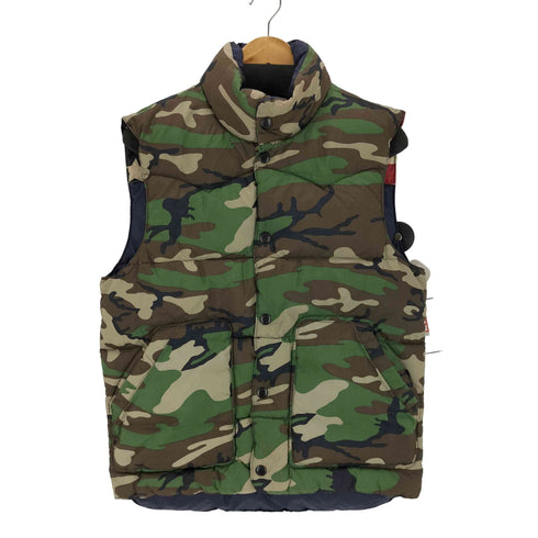 デニムアンドサプライ ラルフローレン DENIM & SUPPLY RALPH LAUREN 星条旗 カモ柄リバーシブルダウンベスト メンズ JPN:S