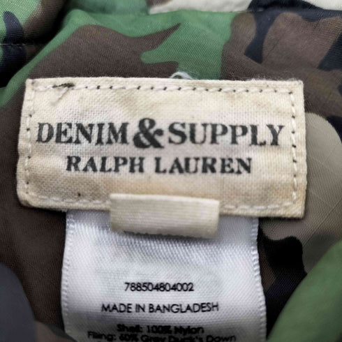 デニムアンドサプライ ラルフローレン DENIM & SUPPLY RALPH LAUREN 星条旗 カモ柄リバーシブルダウンベスト メンズ JPN:S