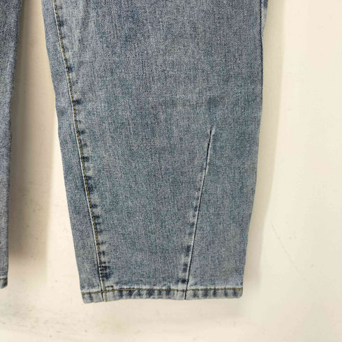 マナナ MANANA suerte カーブシルエット ルーズ デニムパンツ レディース JPN:L
