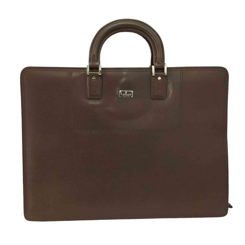 ランバンコレクション LANVIN COLLECTION レザービジネスハンドバッグ メンズ