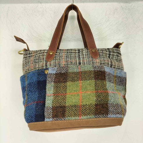 フォルナ Folna アクセサリーポーチ付き ツイード 2WAY ショルダー バッグ メンズ