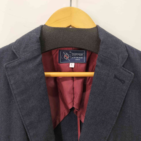 ザダファーオブセントジョージ The DUFFER of ST.GEORGE チェックカラー シングルテーラードジャケット メンズ L