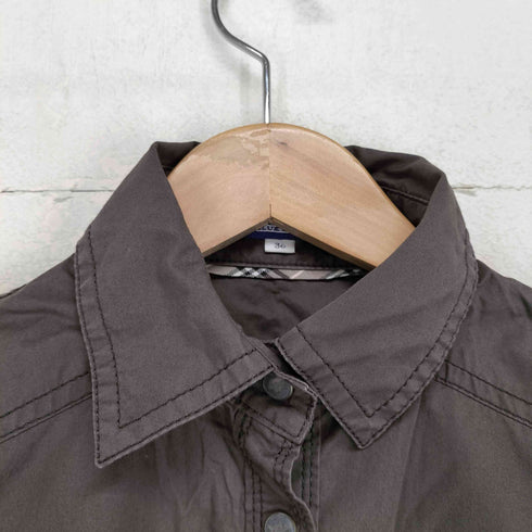 バーバリーブルーレーベル BURBERRY BLUE LABEL Y2K ロールアップショートスリーブシャツ レディース 36