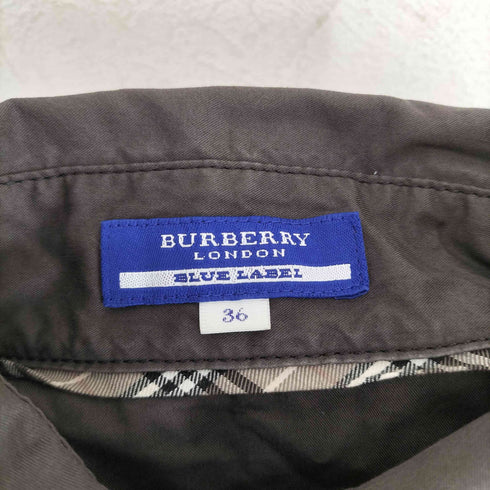 バーバリーブルーレーベル BURBERRY BLUE LABEL Y2K ロールアップショートスリーブシャツ レディース 36