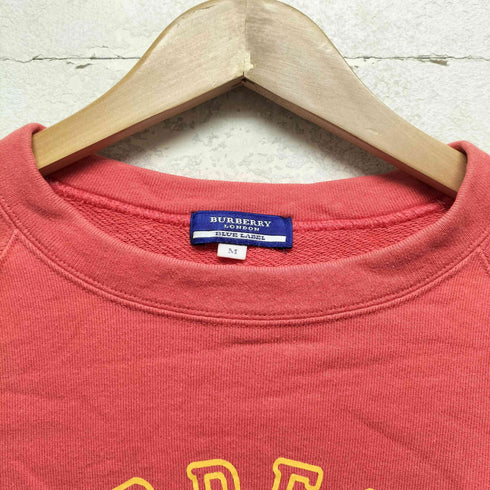 バーバリーブルーレーベル BURBERRY BLUE LABEL Y2K 7分袖 クロップドラグランスリーブトレーナー レディース M