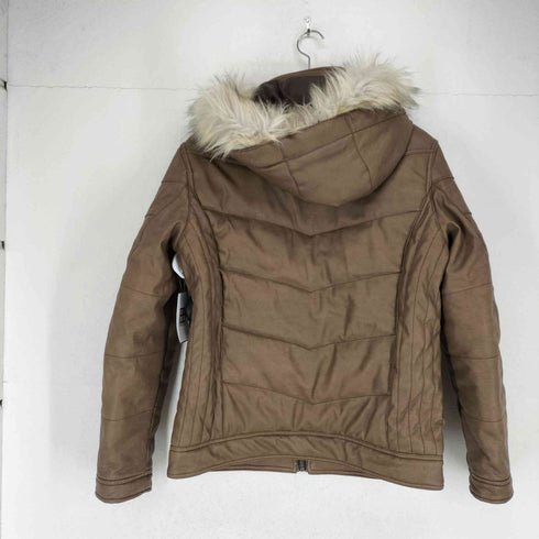 cubic sugar Y2K フーデッドファー フェイクレザージャケット メンズ JPN:L