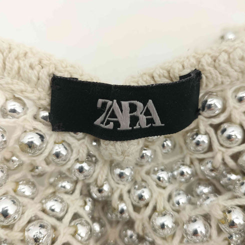 ザラ ZARA ビーズ 装飾 ショルダーバッグ レディース M