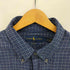 ラルフローレン RALPH LAUREN CLASSIC FIT 同色ポニー刺繍 ボタンダウン チェックシャツ メンズ import:XL