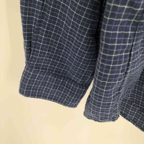 ラルフローレン RALPH LAUREN CLASSIC FIT 同色ポニー刺繍 ボタンダウン チェックシャツ メンズ import:XL