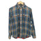 ポロラルフローレン POLO RALPH LAUREN RELAXED FIT コットン チェックシャツ ダブルフェイス ネルシャツ 猫目ボタン メンズ import:S