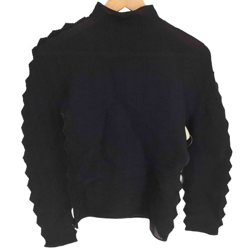 ミー イッセイミヤケ me ISSEY MIYAKE 14SS 変形 トゲトゲ ワッフル プリーツ カットソー レディース