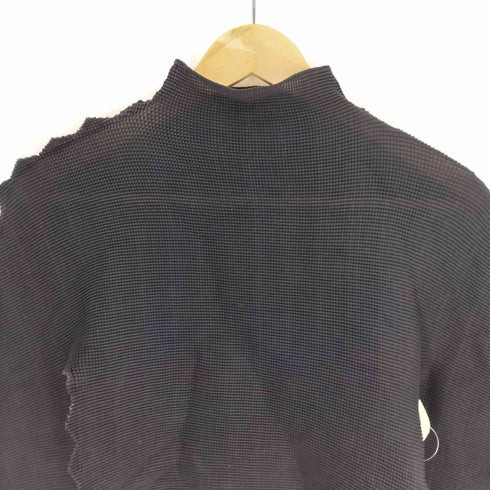 ミー イッセイミヤケ me ISSEY MIYAKE 14SS 変形 トゲトゲ ワッフル プリーツ カットソー レディース