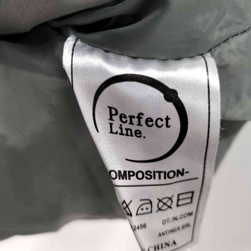 Perfect line 中綿 比翼ジップジャケット レディース