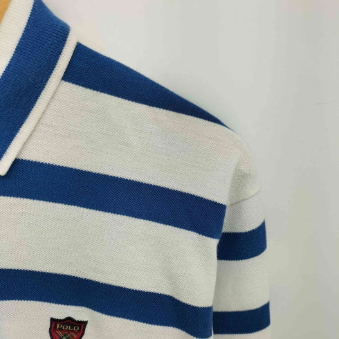 ポロゴルフラルフローレン POLO GOLF RALPH LAUREN エンブレム ロゴ 刺繍 ボーダー ポロシャツ メンズ import:XL