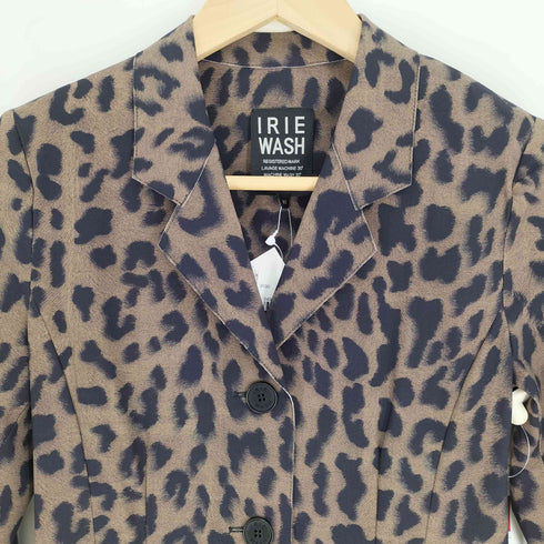 イリエウォッシュ IRIE WASH 3B レオパード テーラードジャケット Y2K レディース JPN:XS