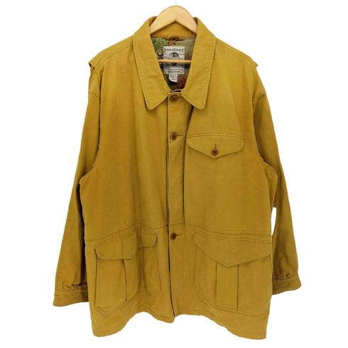 バナナリパブリック BANANA REPUBLIC 80s 地球タグ 襟共地 裏地総柄 ハンティングジャケット カバーオール メンズ import:XL