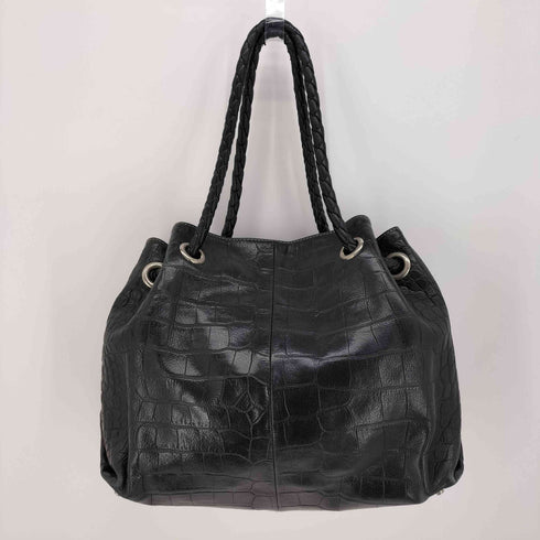 フルラ FURLA SHINING シャイニング クロコ 型押し レザー ショルダー バッグ Y2K レディース