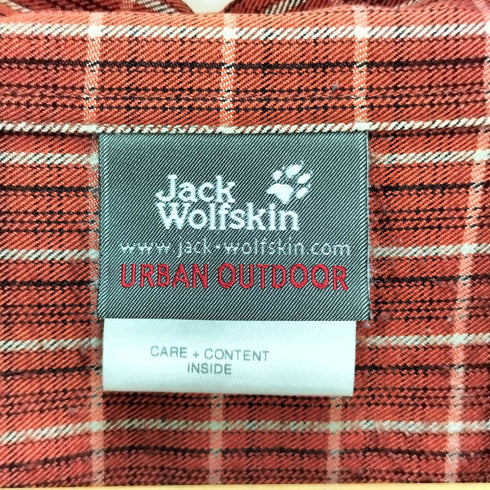 ジャックウルフスキン JACK WOLFSKIN チェック柄シャツ メンズ JPN:L