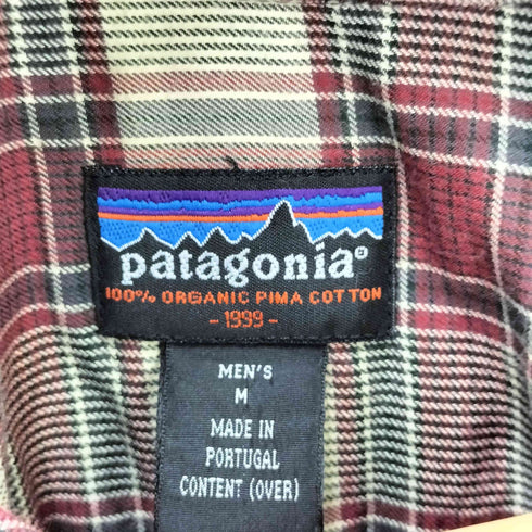 パタゴニア patagonia 90s 99AW ポルトガル製 ライト フランネルシャツ メンズ JPN:M