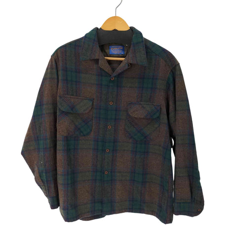 ペンドルトン PENDLETON 90-00s MADE IN USA 開襟 ネルシャツ メンズ JPN:L