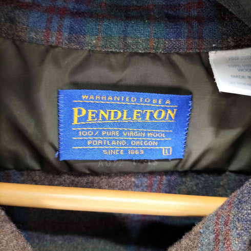 ペンドルトン PENDLETON 90-00s MADE IN USA 開襟 ネルシャツ メンズ JPN:L