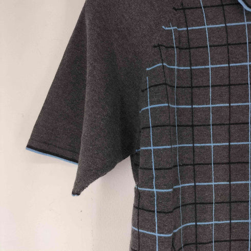 バーバリーブラックレーベル BURBERRY BLACK LABEL チェック柄 ワンポイント刺繍 ポロシャツ レディース 3
