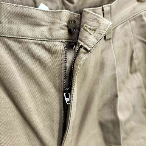 エルエルビーン L.L.Bean 裏地チェック ツータックチノパンツ メンズ 34