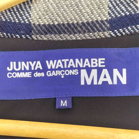 ジュンヤワタナベコムデギャルソンマン JUNYA WATANABE COMME des GARCONS MAN 05aw archive マルチポケット マドラスチェック フーデットジャケット ハーフコート メンズ JPN:M