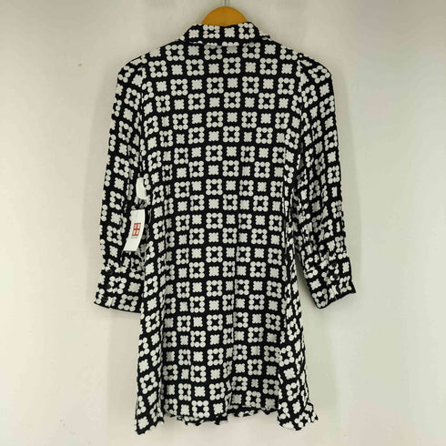 ザラ ZARA 幾何学模様シャツドレス レディース XS