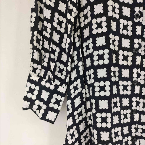 ザラ ZARA 幾何学模様シャツドレス レディース XS