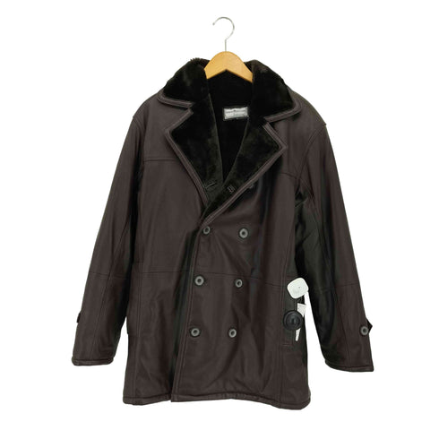 GIANNI MARIOLANO 90s イタリア製 裏地ファー ダブルレザージャケット Import メンズ L