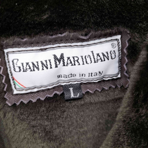 GIANNI MARIOLANO 90s イタリア製 裏地ファー ダブルレザージャケット Import メンズ L