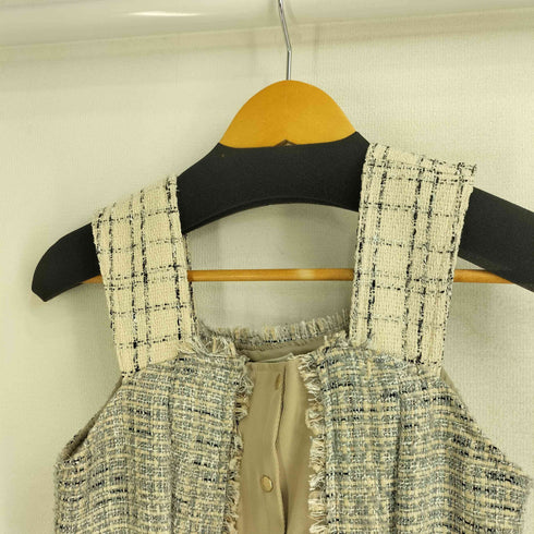 レディアゼル REDYAZEL ツイード配色 ジャケット ワンピース レディース JPN:S
