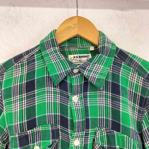 ハリウッドランチマーケット HOLLYWOOD RANCH MARKET ロングスリーブ チェックシャツ メンズ JPN:1