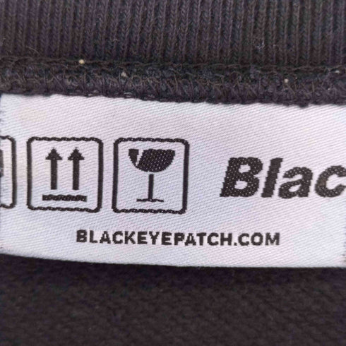 ザブラックアイパッチ THE BLACK EYE PATCH フロント刺繍クルーネックスウェット メンズ JPN:M