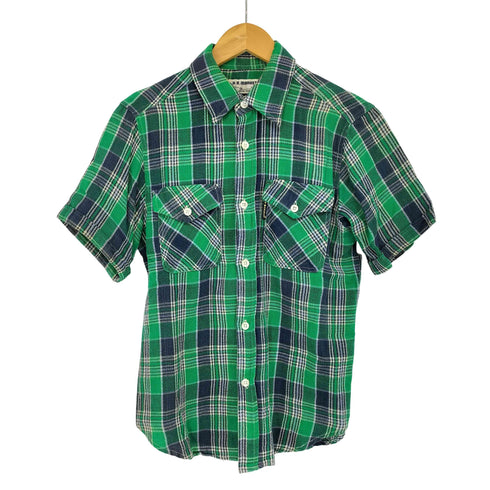 ハリウッドランチマーケット HOLLYWOOD RANCH MARKET 半袖 チェックシャツ メンズ JPN:1