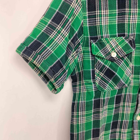 ハリウッドランチマーケット HOLLYWOOD RANCH MARKET 半袖 チェックシャツ メンズ JPN:1