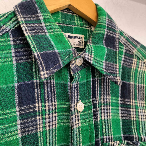 ハリウッドランチマーケット HOLLYWOOD RANCH MARKET 半袖 チェックシャツ メンズ JPN:1