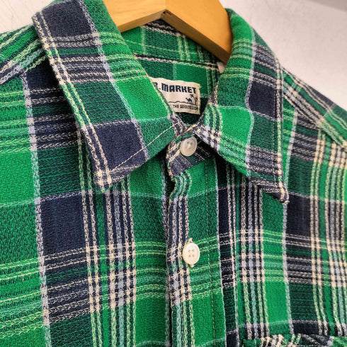 ハリウッドランチマーケット HOLLYWOOD RANCH MARKET 半袖 チェックシャツ メンズ JPN:1