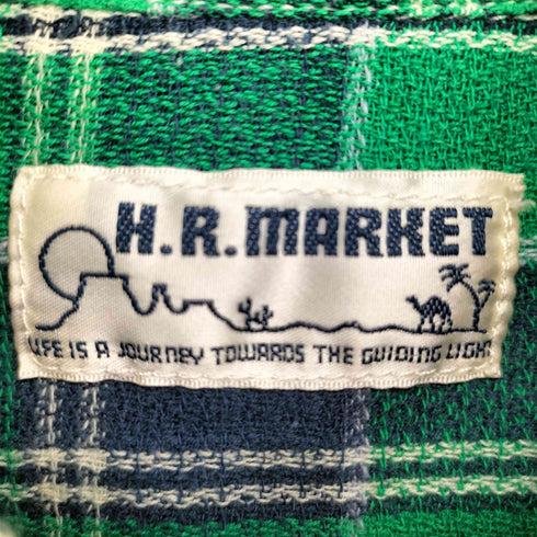 ハリウッドランチマーケット HOLLYWOOD RANCH MARKET 半袖 チェックシャツ メンズ JPN:1