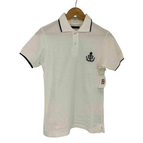 ブルーブルーハリウッドランチマーケット BLUE BLUE H.R.MARKET 刺繍ロゴ ポロシャツ メンズ JPN:1